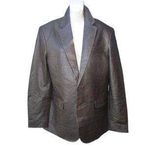 Marciano by Guess New Black Leather Blazer Size M / 52